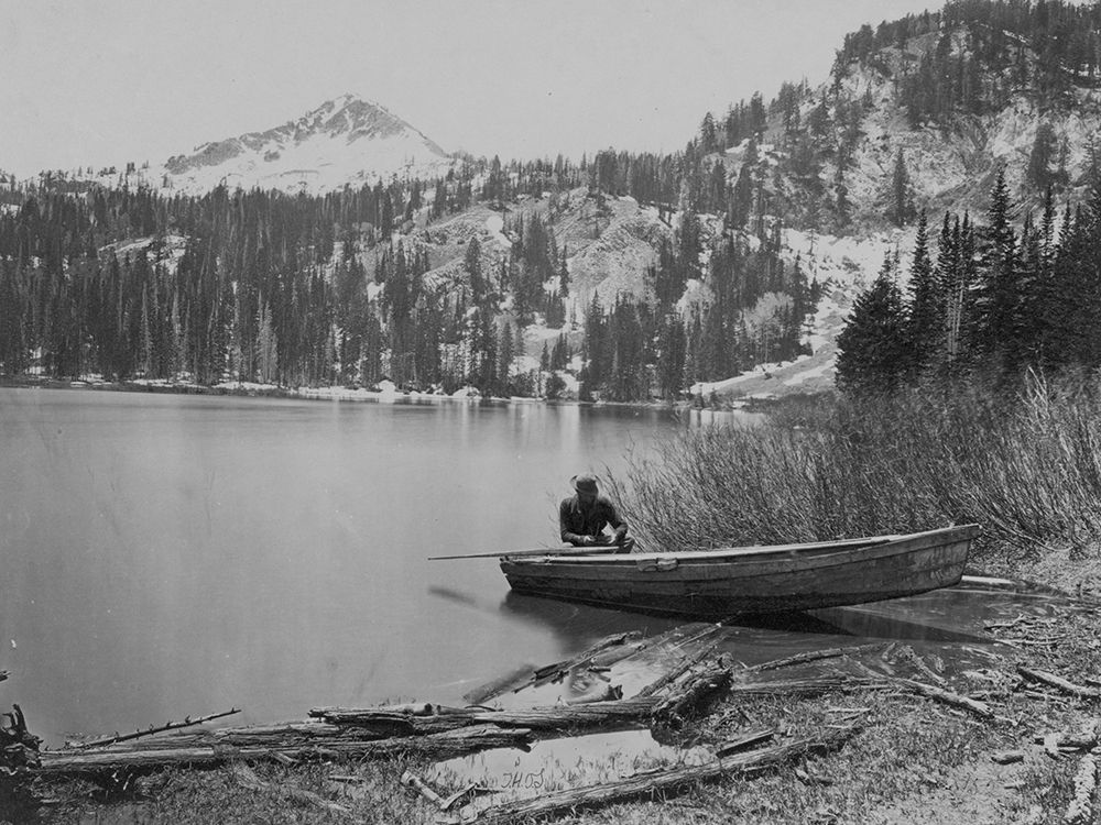 Cottonwood Lake-Utah art print by Timothy H OSullivan for $57.95 CAD