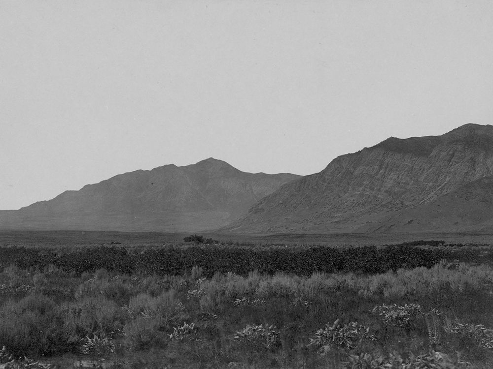 Wahsatch Mountains from Ogden-Utah art print by Timothy H OSullivan for $57.95 CAD