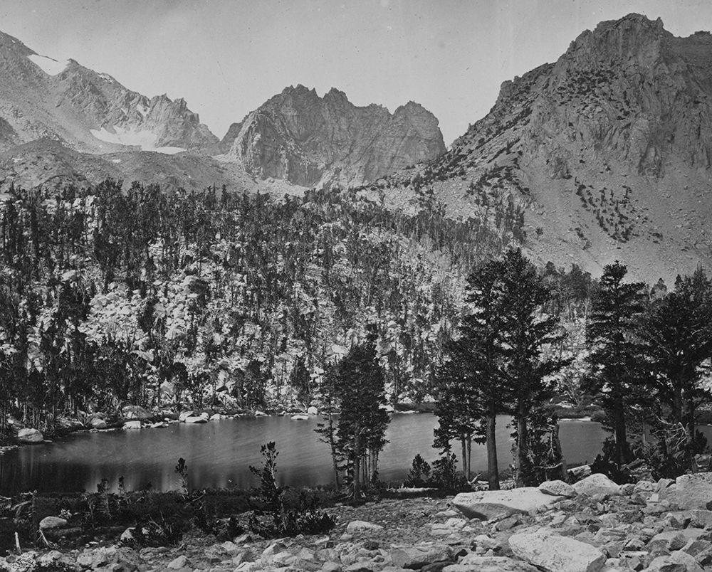 Alpine Lake-in the Sierra Nevada-California art print by Timothy H OSullivan for $57.95 CAD