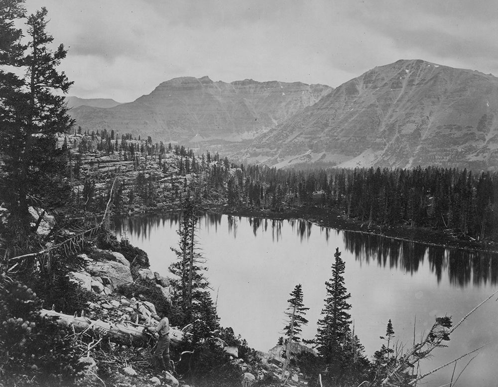 Lake Lall-Uinta Mountains-Utah art print by Timothy H OSullivan for $57.95 CAD