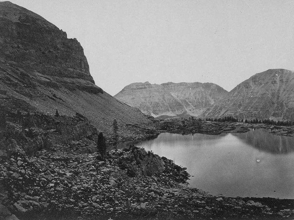 Lake Jan-Uinta Mountains-Utah art print by Timothy H OSullivan for $57.95 CAD