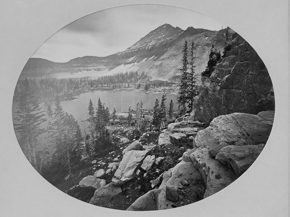 Lake Lall-Uinta Mountains-Utah art print by Timothy H OSullivan for $57.95 CAD