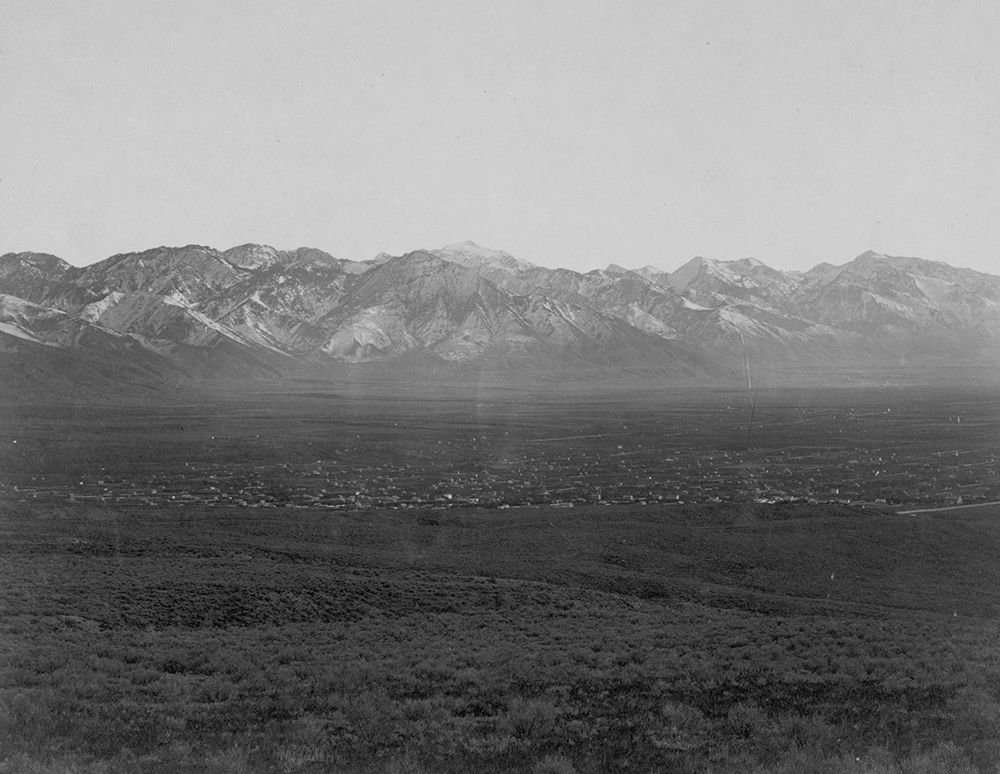 Salt Lake City and Wahsatch Mountains-Utah art print by Timothy H OSullivan for $57.95 CAD