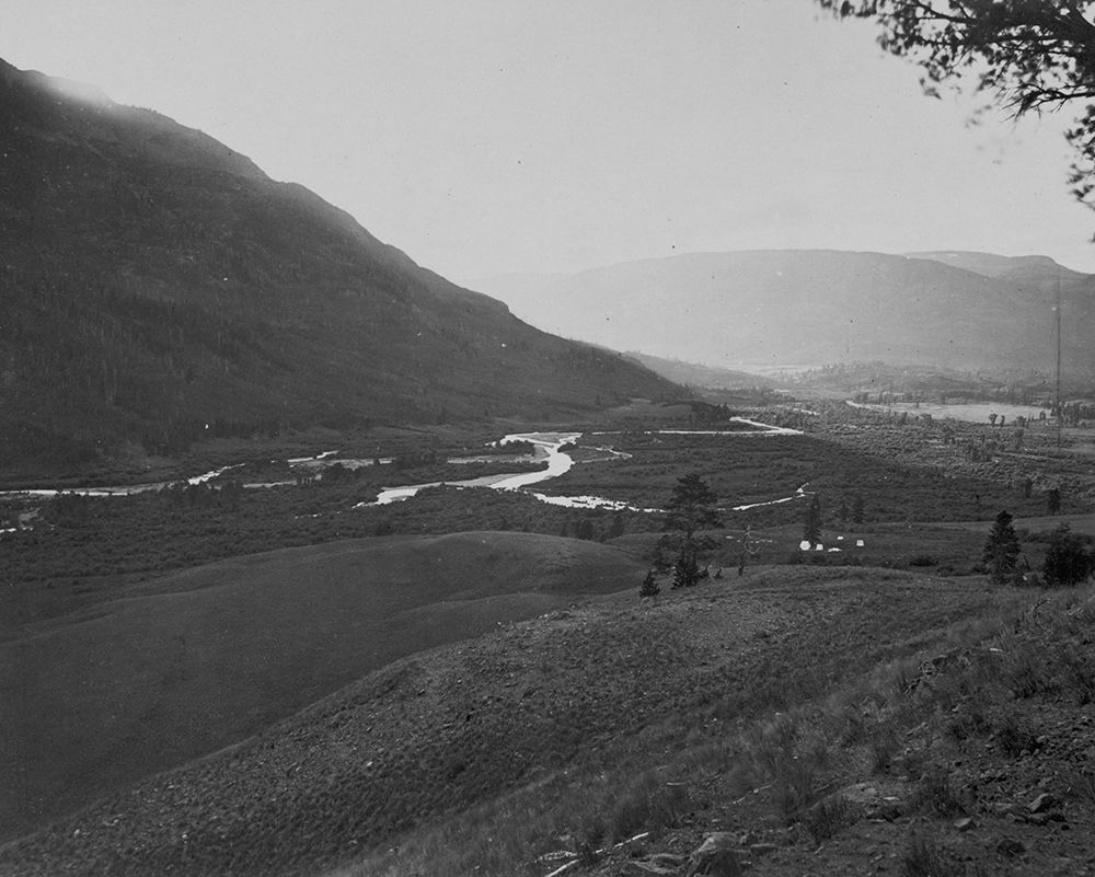 View near head of Conejos River-Colorado art print by Timothy H OSullivan for $57.95 CAD