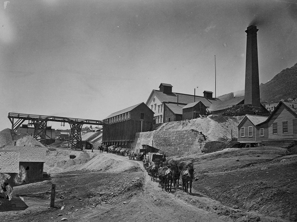 Savage Works-Virginia City-Nevada art print by Timothy H OSullivan for $57.95 CAD