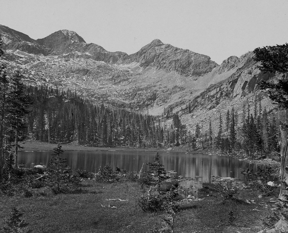 Alpine Lake-Cerro Blanco Mountains-Colorado art print by Timothy H OSullivan for $57.95 CAD