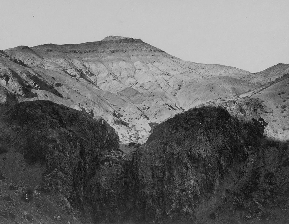 Rhyolite Hills-Pah Ute Range-Nevada art print by Timothy H OSullivan for $57.95 CAD