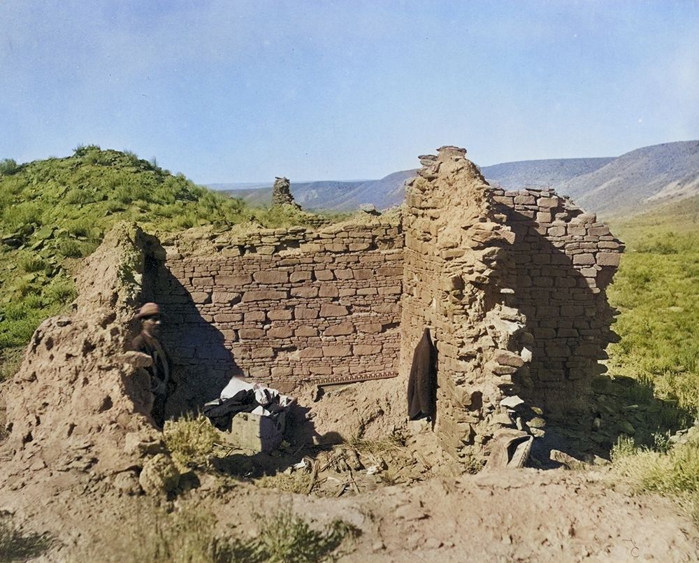 Ruins in ancient pueblo of San Juan-New Mexico Color art print by Timothy H OSullivan for $57.95 CAD
