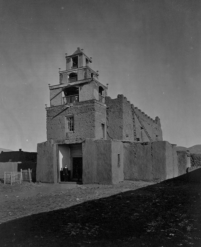 The Church of San Miguel-the oldest church in Santa Fe-New Mexico art print by Timothy H OSullivan for $57.95 CAD