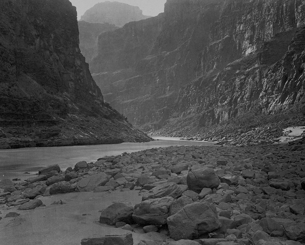 Colorado River-mouth of Kanab Wash-looking West art print by Timothy H OSullivan for $57.95 CAD