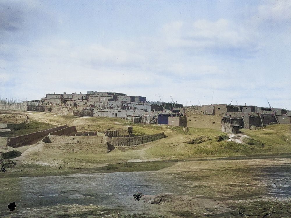 Indian pueblo-Zuni-New Mexico Color art print by Timothy H OSullivan for $57.95 CAD
