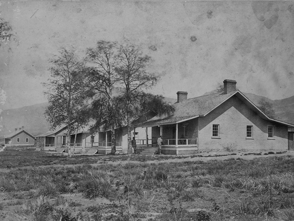 Officers Quarters-Camp Halleck-Nevada art print by Timothy H OSullivan for $57.95 CAD