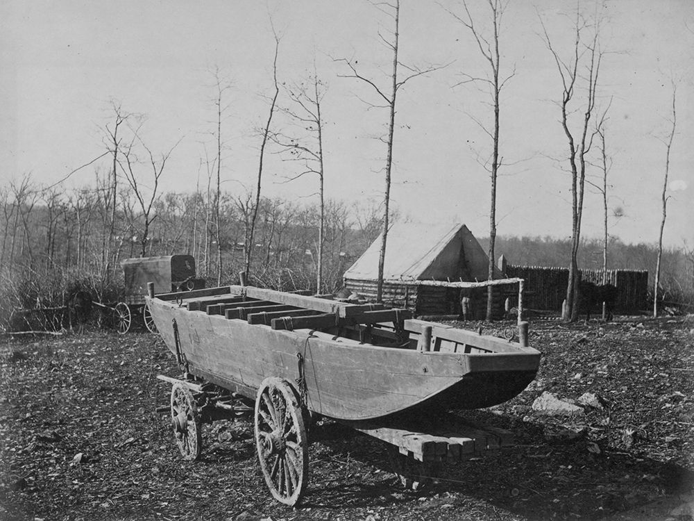 Pontoon Boat-Brandy Station-Virginia art print by Timothy H OSullivan for $57.95 CAD