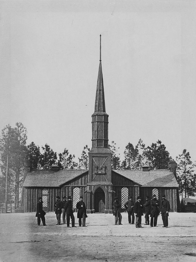 Poplar Grove Church art print by Timothy H OSullivan for $57.95 CAD