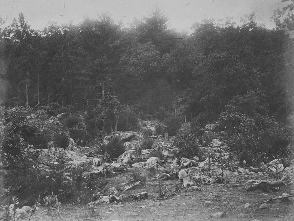 Slaughter pen-Foot of Round Top-Gettysburg art print by Timothy H OSullivan for $57.95 CAD