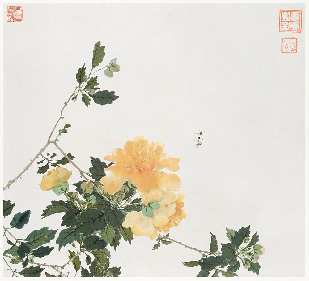 Insects and Flowers III art print by Ju Lian for $57.95 CAD