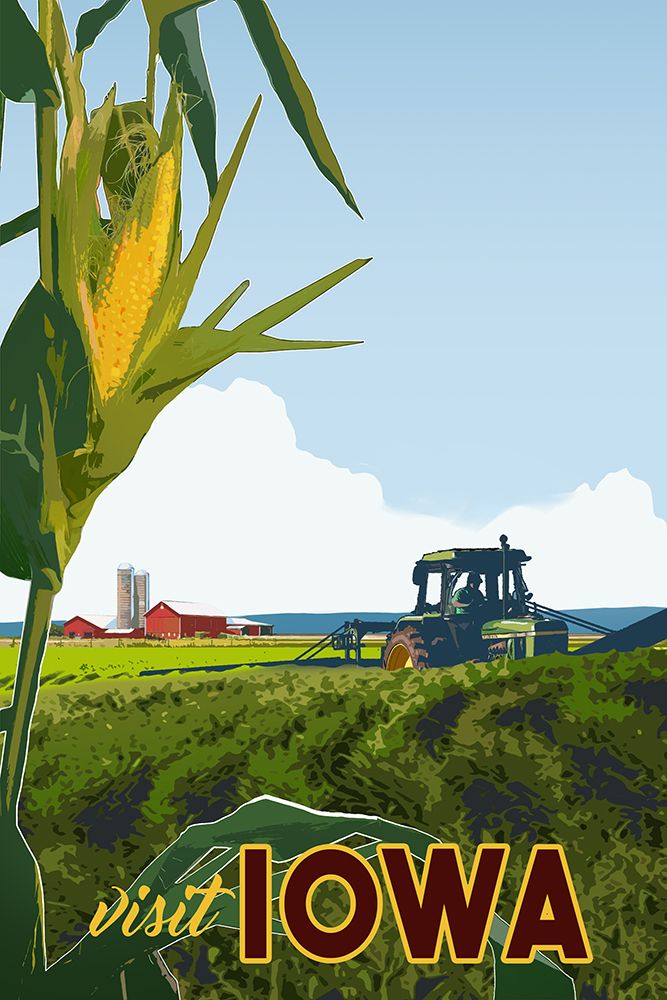 Iowa art print by East Coast Licensing for $57.95 CAD