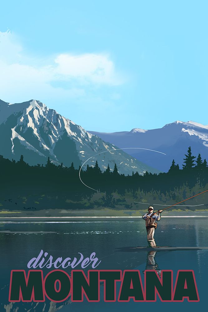 Montana art print by East Coast Licensing for $57.95 CAD