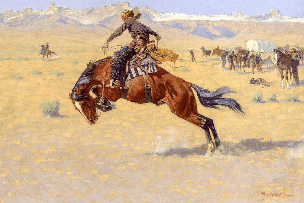 A Cold Morning on the Range art print by Frederic Remington for $57.95 CAD