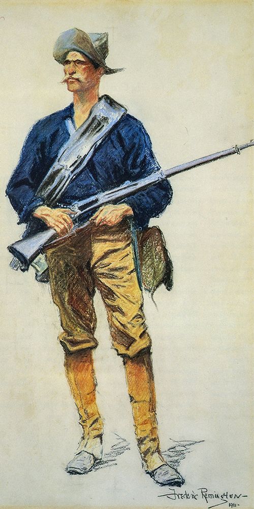 Infantry Soldier art print by Frederic Remington for $57.95 CAD
