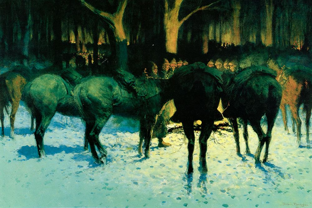 The Winter Campaign art print by Frederic Remington for $57.95 CAD