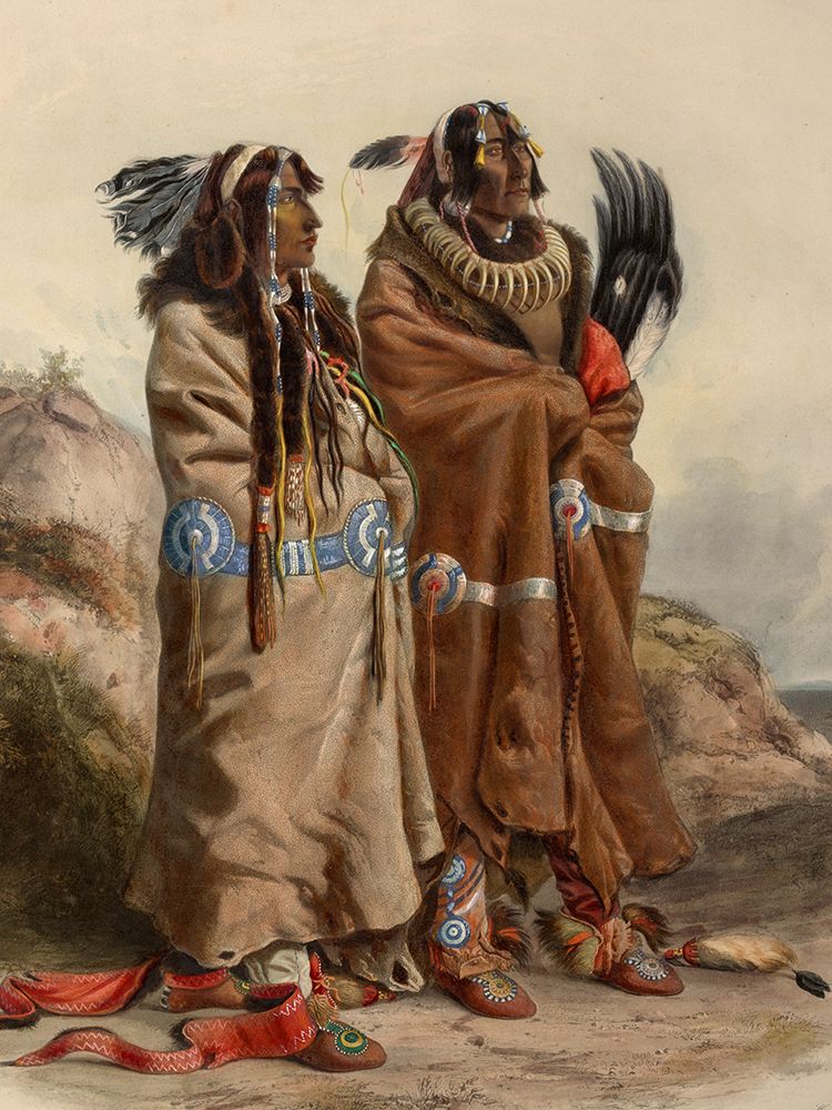 Mandan indians art print by Karl Bodmer for $57.95 CAD