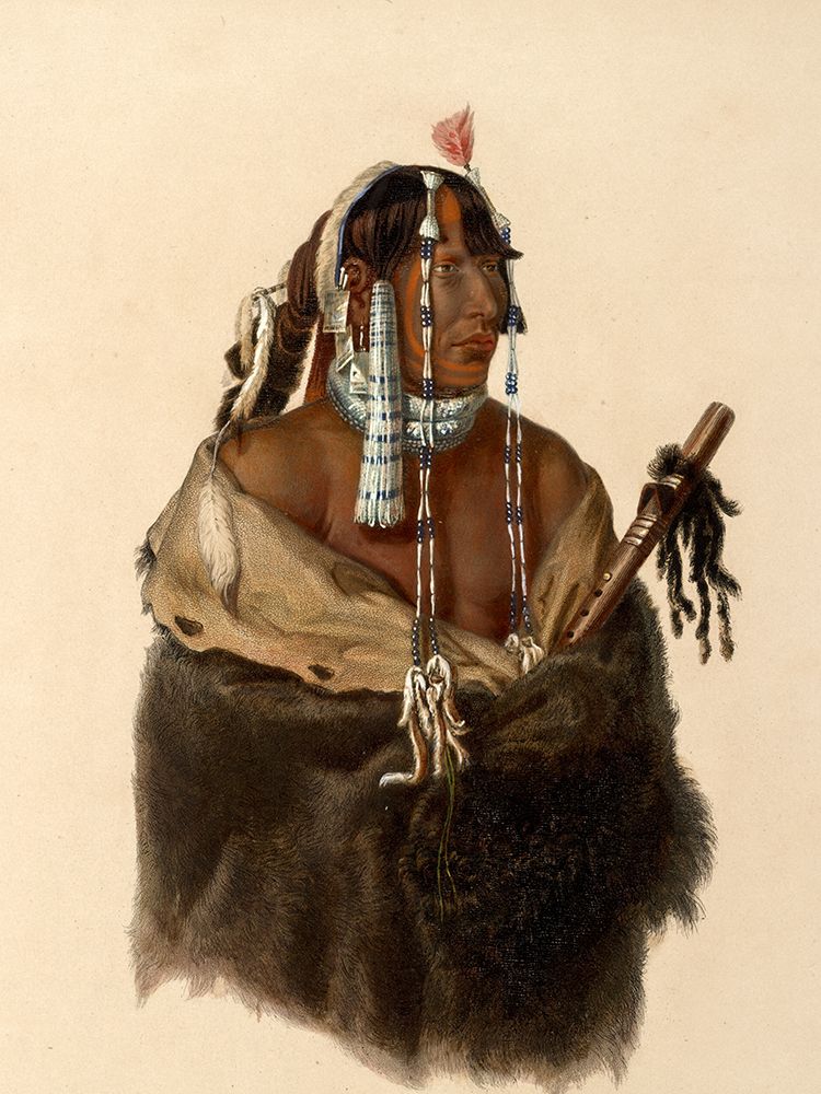 Mandeh-Pahchu A young Mandan indian art print by Karl Bodmer for $57.95 CAD