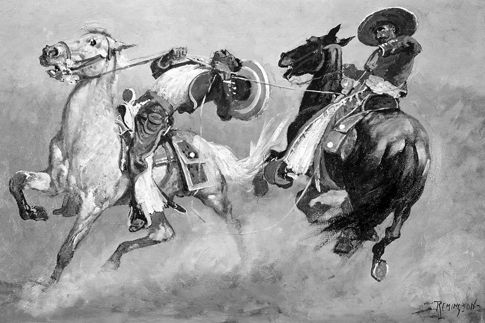 Cowboy Fun In Old Mexico art print by Frederic Remington for $57.95 CAD