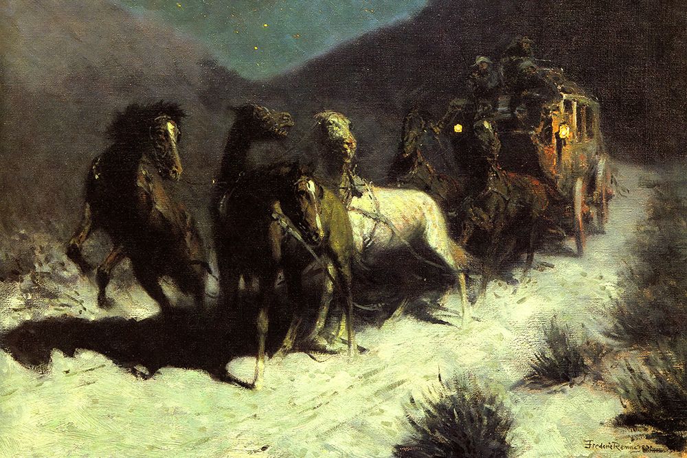 A Taint On The Wind art print by Frederic Remington for $57.95 CAD