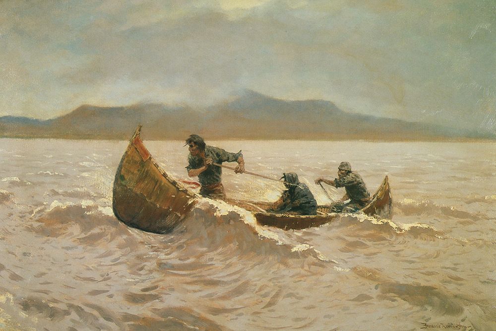 Howl of the Weather art print by Frederic Remington for $57.95 CAD
