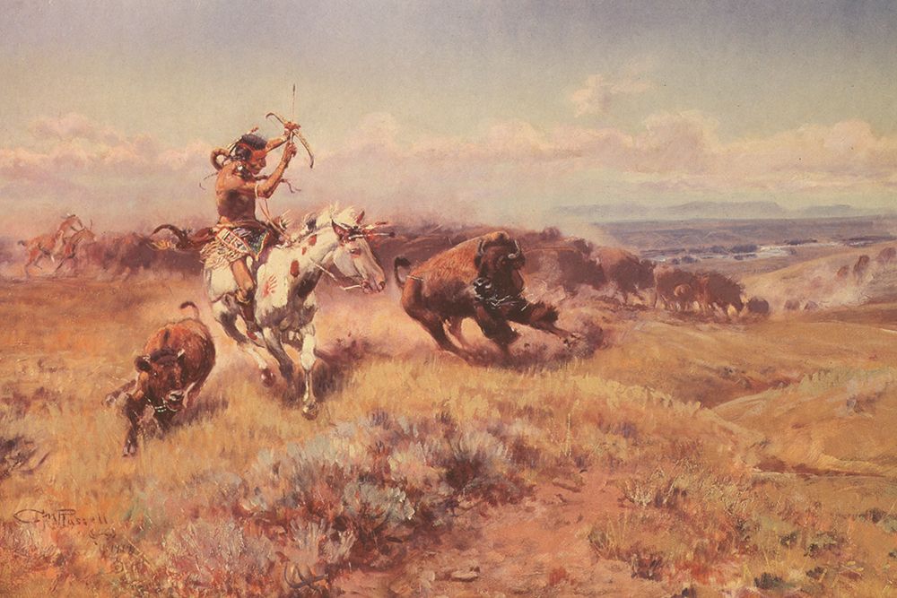 Horse of the Hunters art print by Charles Marion Russell for $57.95 CAD