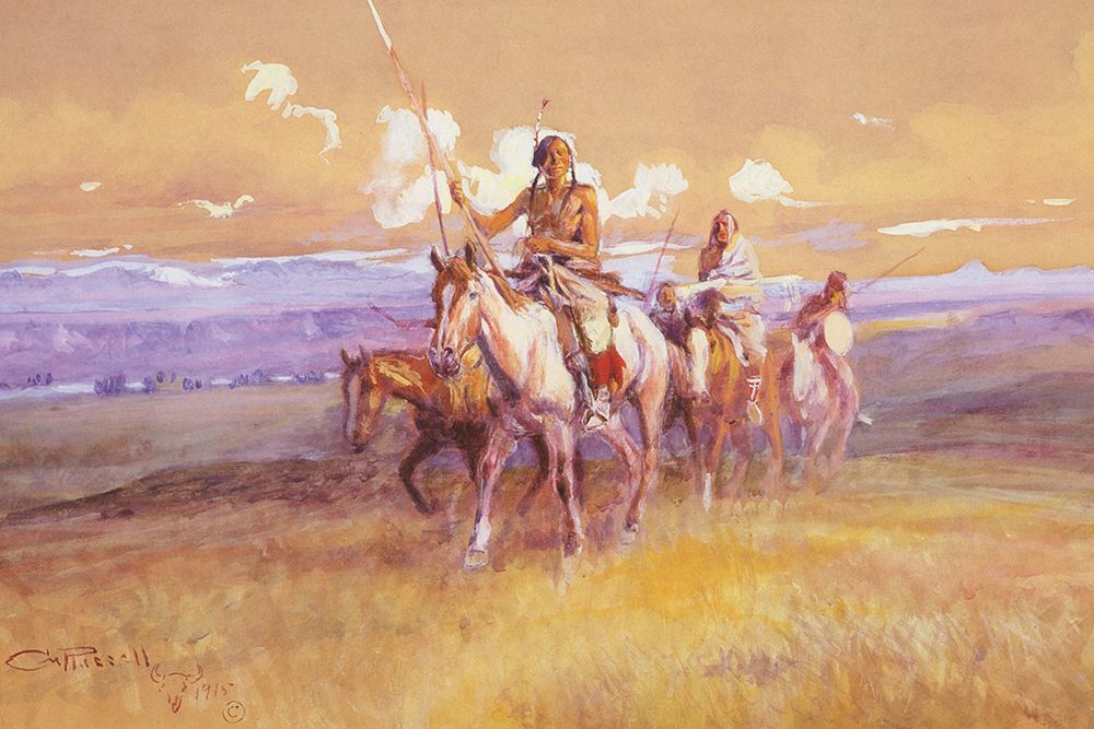 Indian Party art print by Charles Marion Russell for $57.95 CAD