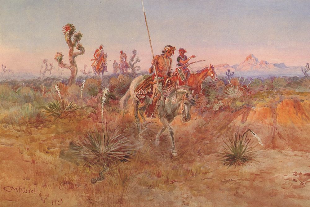 Navajo Trackers art print by Charles Marion Russell for $57.95 CAD