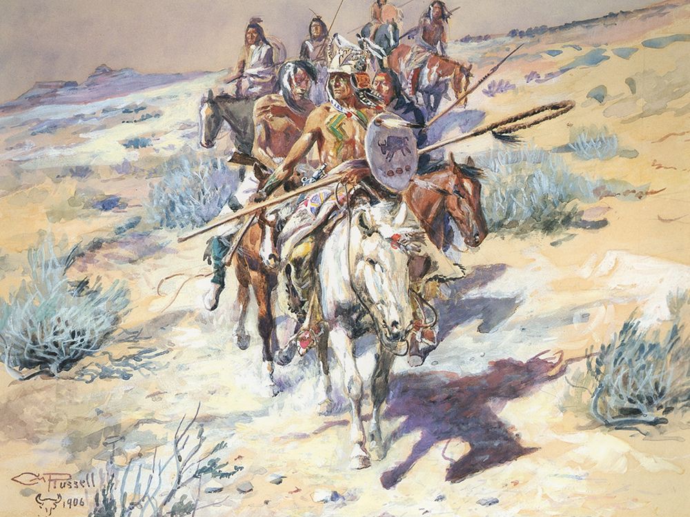 Return of the Warriors art print by Charles Marion Russell for $57.95 CAD