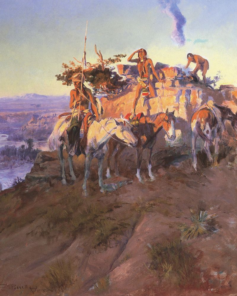 Signal Smoke art print by Charles Marion Russell for $57.95 CAD