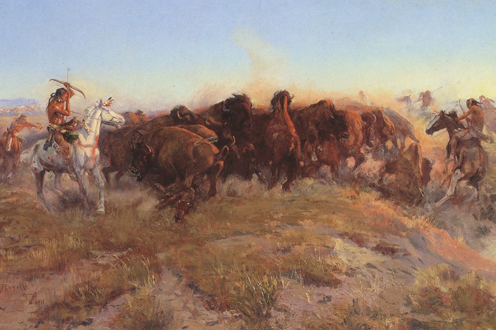 The Surround art print by Charles Marion Russell for $57.95 CAD
