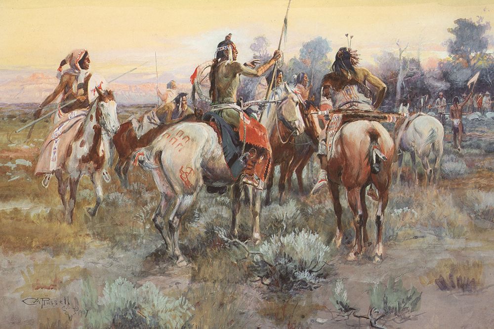 The Truce art print by Charles Marion Russell for $57.95 CAD