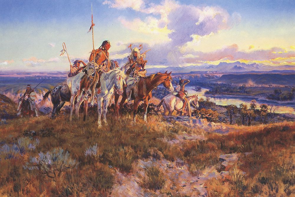 Wagons art print by Charles Marion Russell for $57.95 CAD