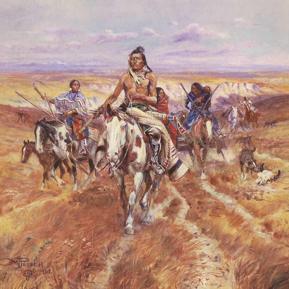 When the Plains were His art print by Charles Marion Russell for $57.95 CAD