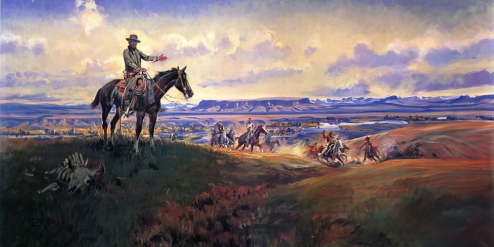 Charles M Russell And His Friends art print by Charles Marion Russell for $57.95 CAD
