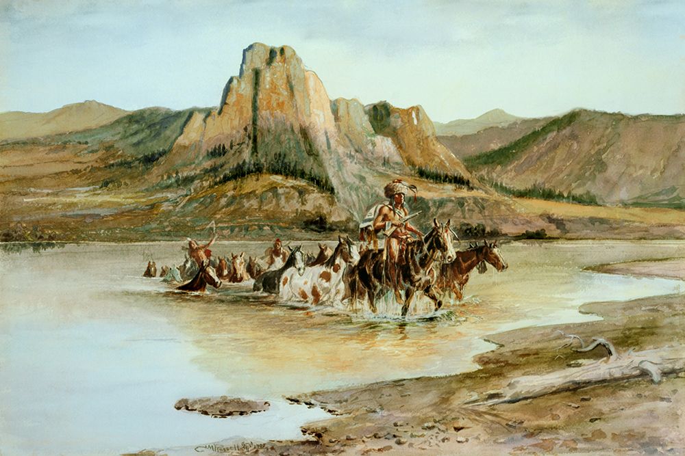 Return of the Horse Thieves art print by Charles Marion Russell for $57.95 CAD
