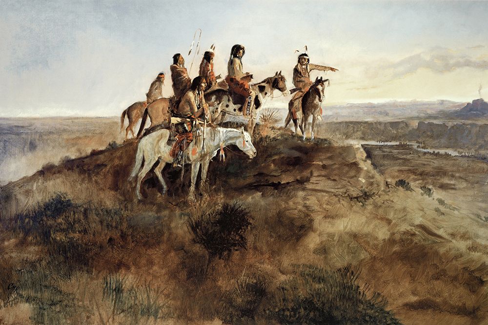Signal Smoke art print by Charles Marion Russell for $57.95 CAD