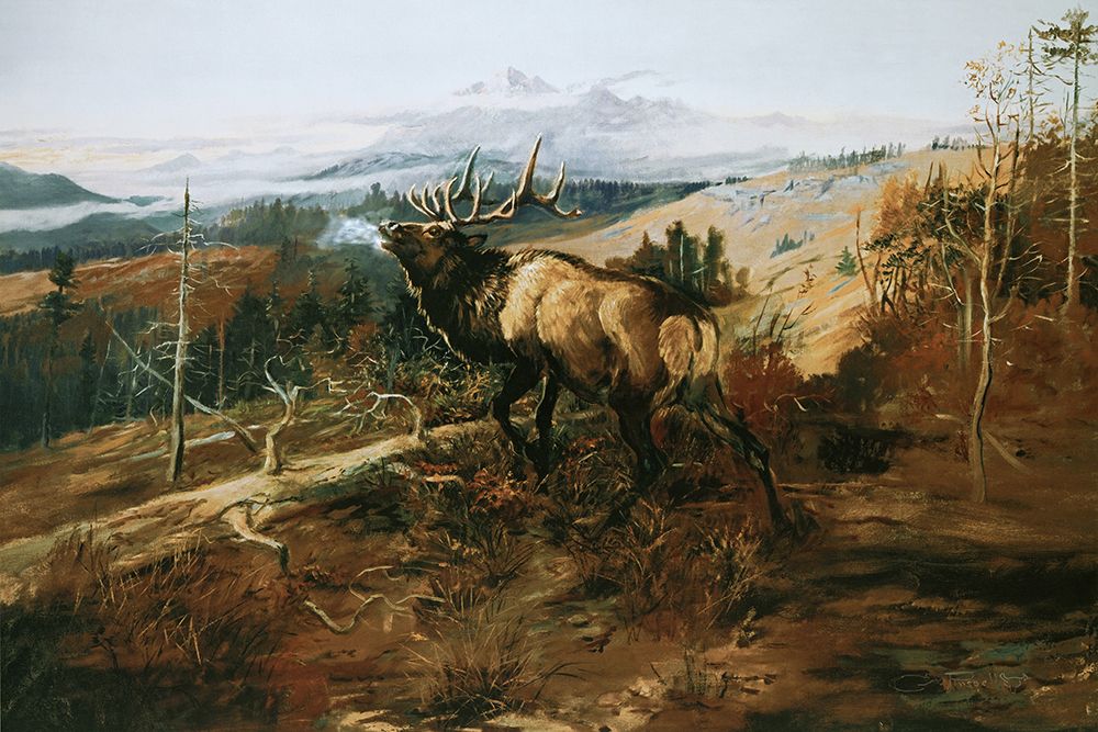 The Elk art print by Charles Marion Russell for $57.95 CAD