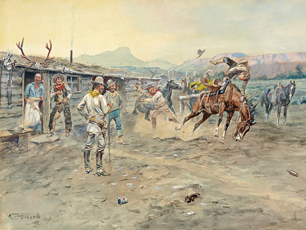 The Tenderfoot-1900 art print by Charles Marion Russell for $57.95 CAD