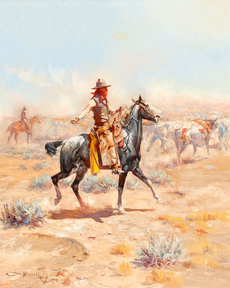 Through the Alkali art print by Charles Marion Russell for $57.95 CAD