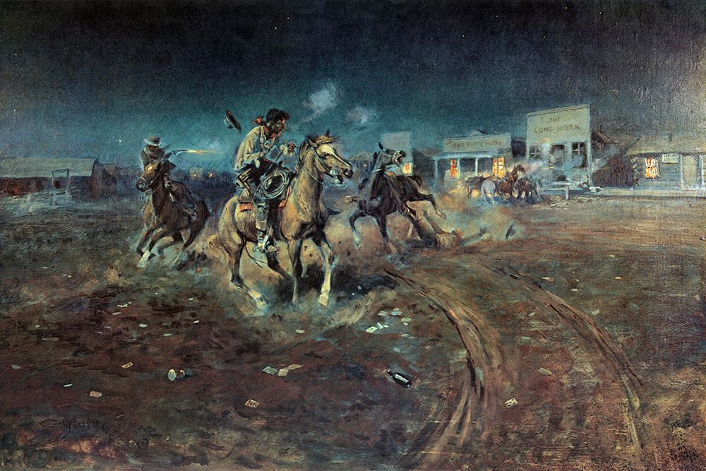 When Guns Speak art print by Charles Marion Russell for $57.95 CAD