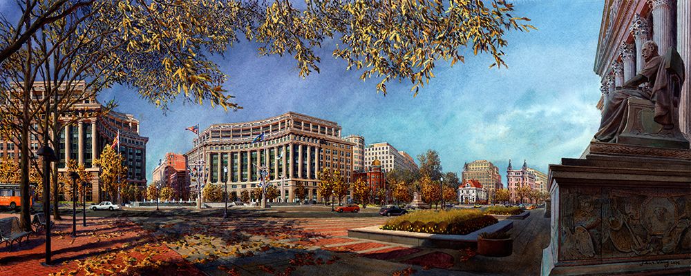 Washington Chronicle VIII art print by John Z. Wang for $57.95 CAD