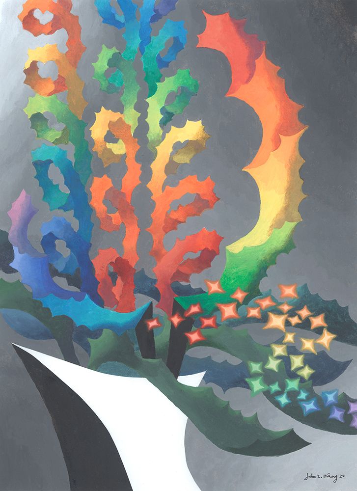 Dream Flowers II art print by John Z. Wang for $57.95 CAD