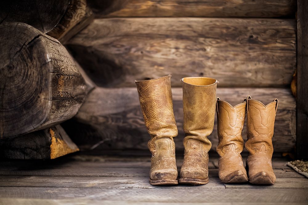 Cowboy boots art print by The Yellowstone Collection for $57.95 CAD