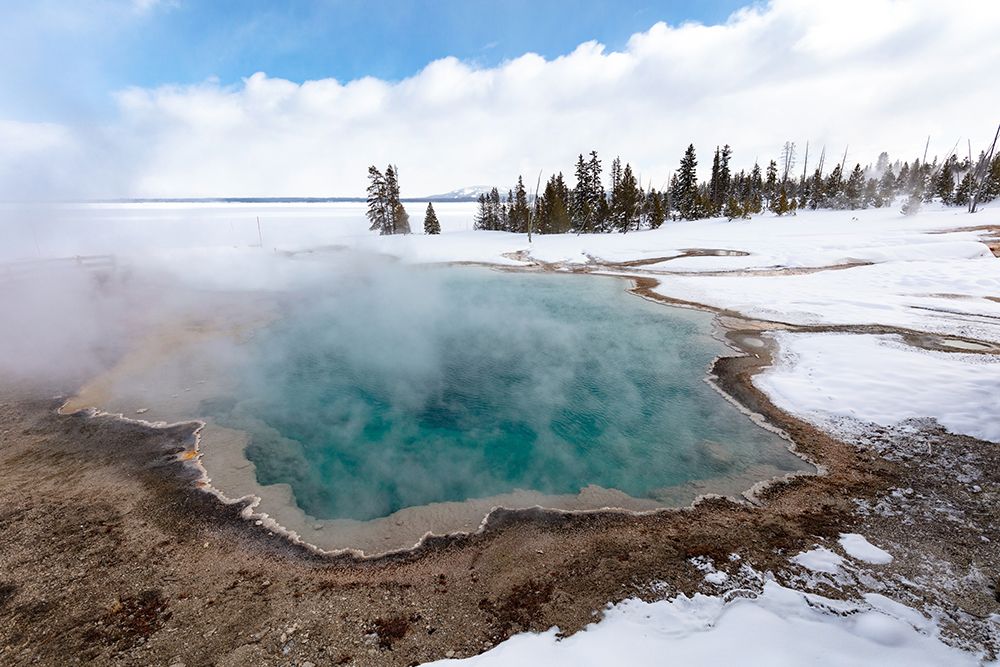 Black Pool Steaming, Yellowstone National Park art print by Jacob W. Frank for $57.95 CAD